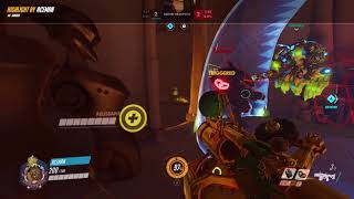 First Rip-Tyre quad kill, Junkrat - Overwatch