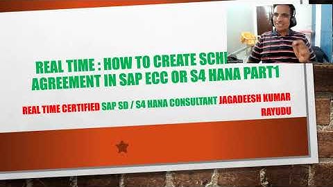 real time  how to create scheduling agreement in sap ecc or s4 hana part1