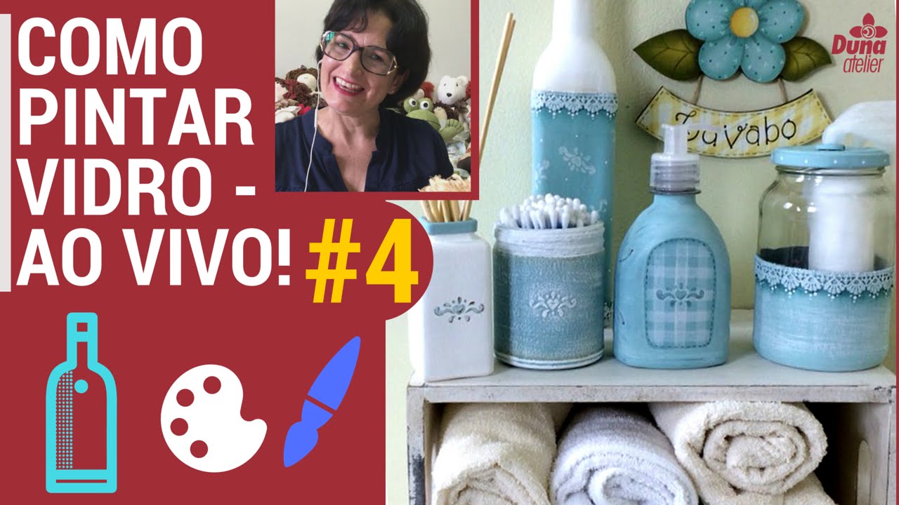 COMO PINTAR VIDRO PINTURA EM GARRAFA PASSO A PASSO | PINTANDO COM O ...