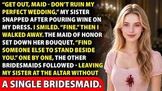 At My Sister’s Wedding, She Poured Wine on Me—Then Every Bridesmaid Walked Out on Her