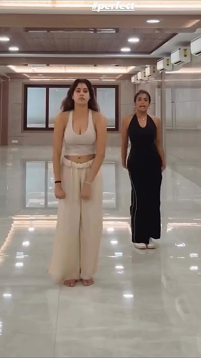 💘 PERFECT DANCE rehearsals #janhvikapoor NAILED it! #perfect #sunnysanskarikitulsikumari #shorts