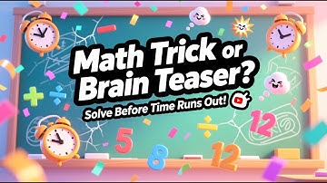 Math Trick or Brain Teaser? Solve Before Time Runs Out! ⏰#mathquiz