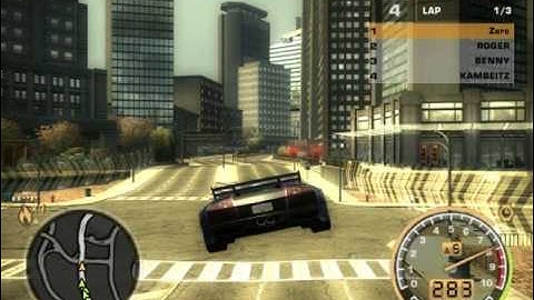 NFS Most Wanted (PC) Gameplay High Quality Max Settings NVIDIA 9500GT 512MB