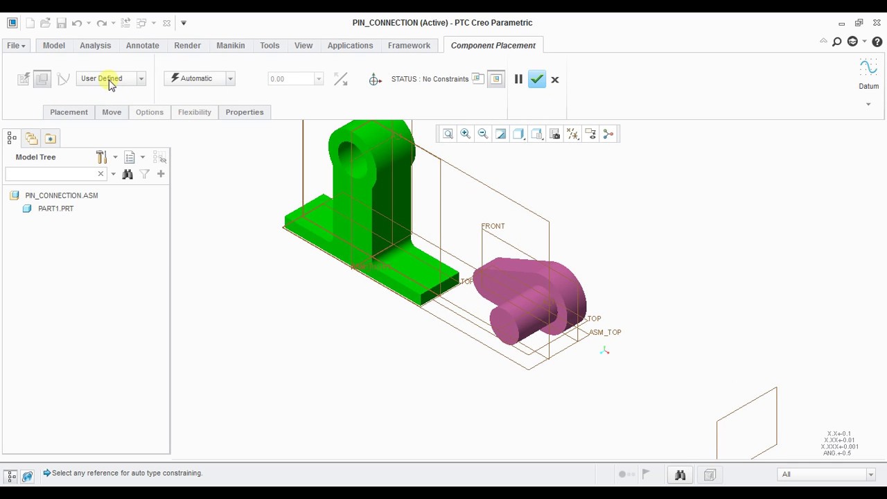 PIN Connection using PTC Creo YouTube