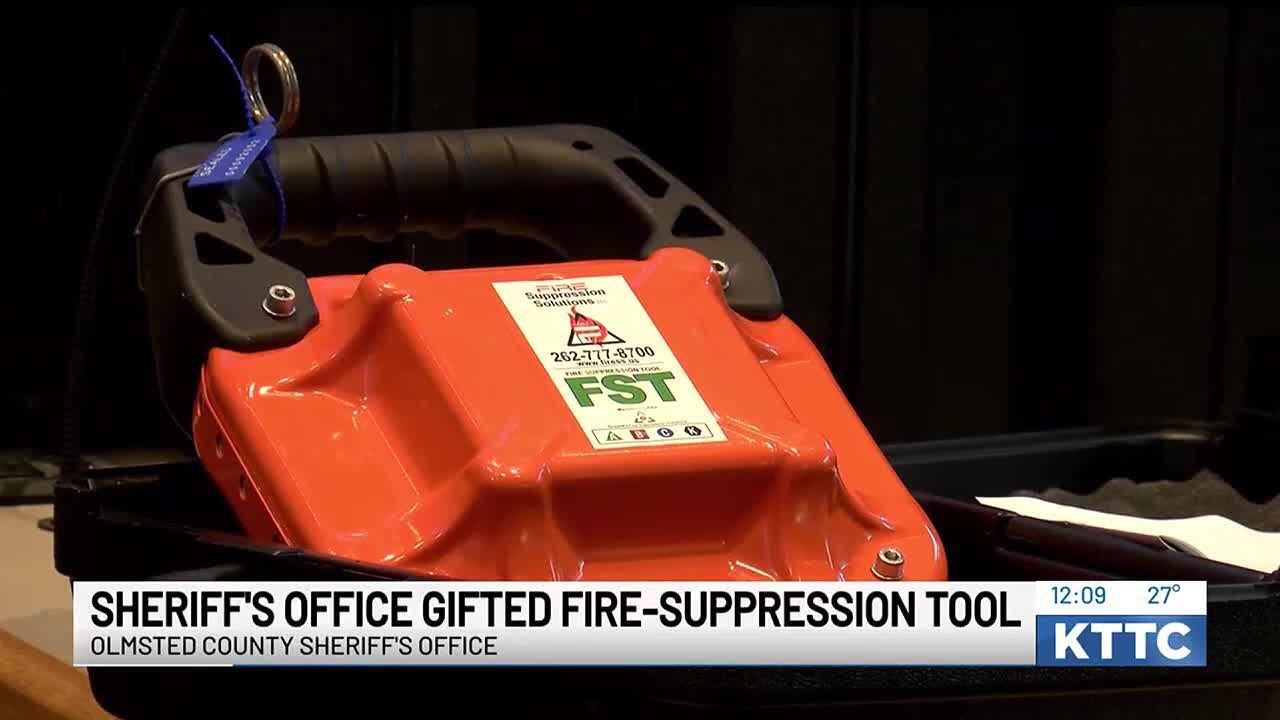 Olmsted County Sheriff's Office gifted new fire-suppression tools