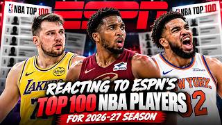 Reacting to ESPN's Top 100 NBA Players