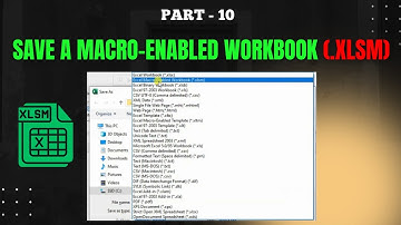 Part 10 - Don’t Lose Your Macros! | How to Save a Macro-Enabled File (Step-by-Step)" | Hindi