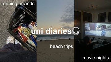 uni diaries: week in my life, beach visits & running errands