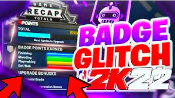 *UPDATED* UNLOCK UNLIMITED BADGES IN NBA 2K22! NBA 2K22 BADGE GLITCH! NBA 2K22 GLITCHES!