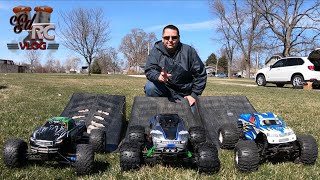 HPI Savage X vs Losi LST vs Revo O.S. 21tm - who jumps better? Savage and LST have same engine