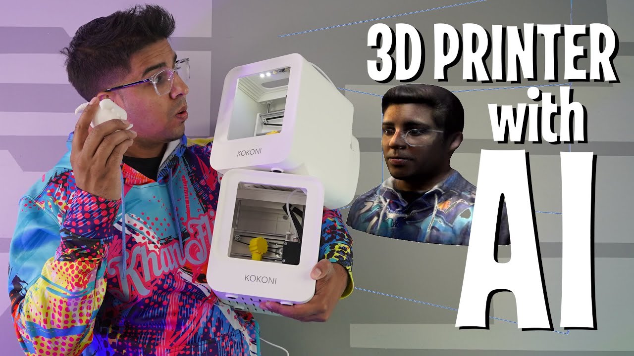 3D Printer with AI 3D Modeling?! - KOKONI Budget 3D printer - - YouTube