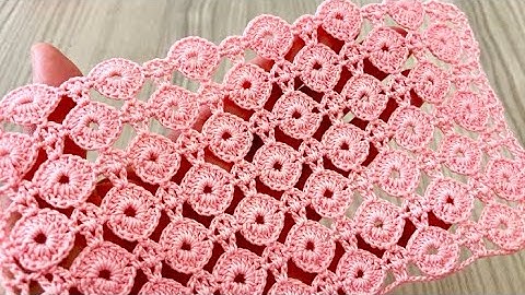 AMAZING Round Motif Look  Shawl Runner Sweater Crochet Pattern Turorial