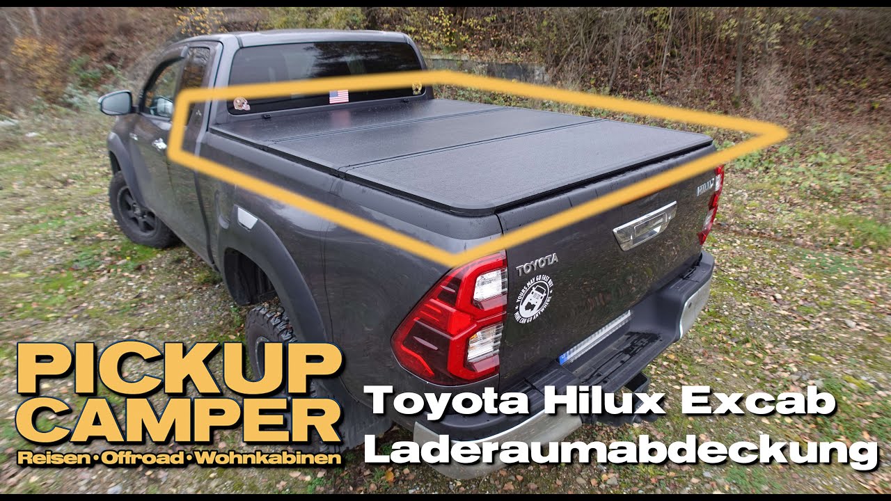 PICKUP CAMPER.tv: Laderaumabdeckung Toyota Hilux Excab 