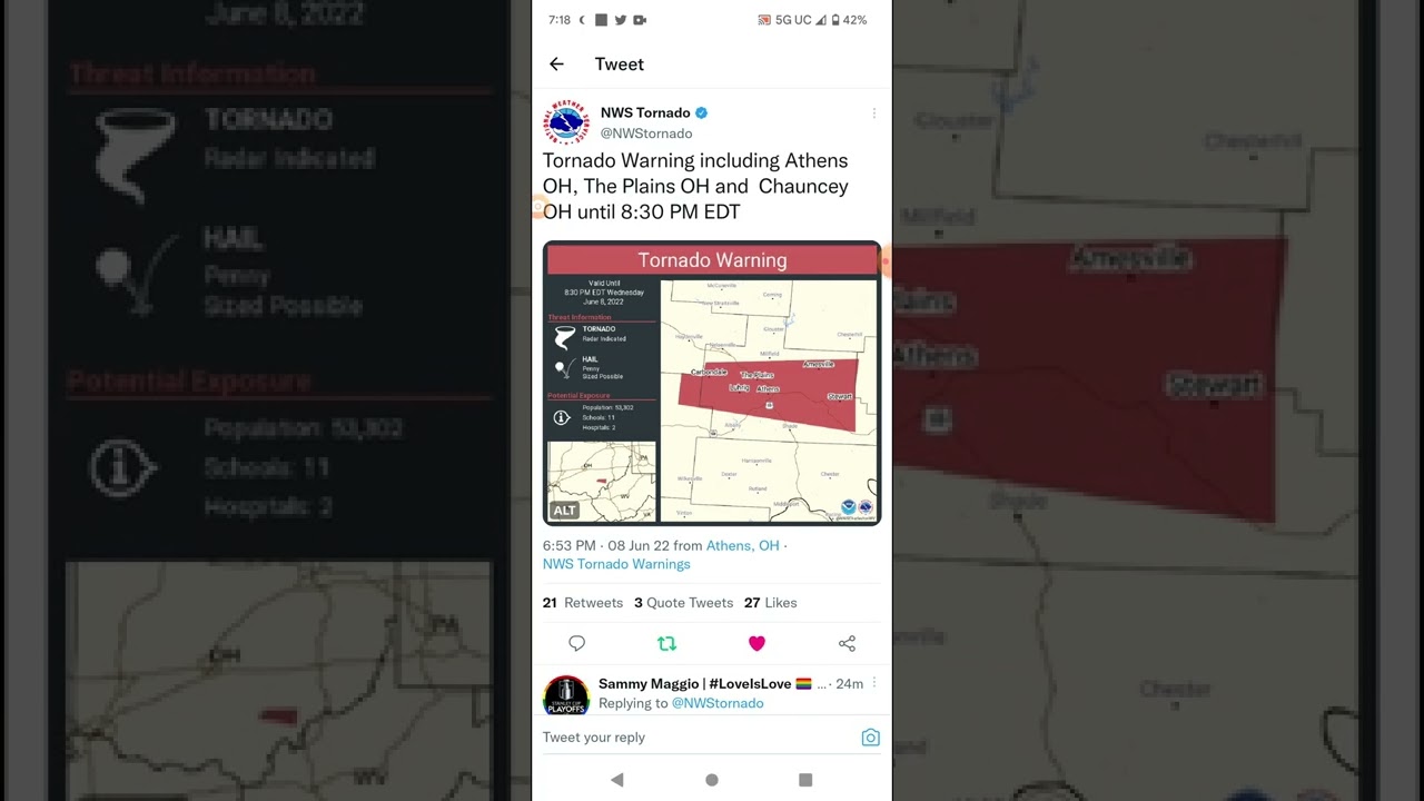 Athens, Ohio Tornado 6822 YouTube