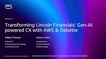 AWS re:Invent 2025 - Transforming Lincoln Financials
