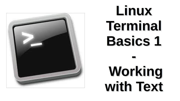 Linux Terminal Basics 1 | Working with Text