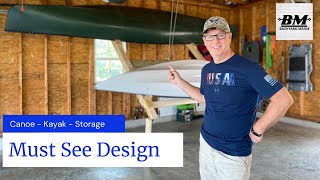 DIY Canoe Kayak Storage System | Best Design by Backyard Maine 4,876 views 2 years ago 7 minutes, 2 seconds