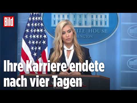 GEFEUERT! Trump schmeißt seine neue Pressesprecherin Katie Zacharia raus
