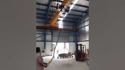 3 ton single grider eot cranes load testing