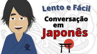 Conversação em Japonês 😎 Aprendizado de Japonês Lento e Fácil screenshot 1