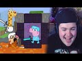 Minecraft Speedrunner Peppa Vs 4 Hunters Animation | REAKTION