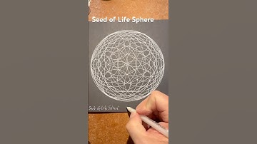 How to draw a Seed of Life Sphere. Fast