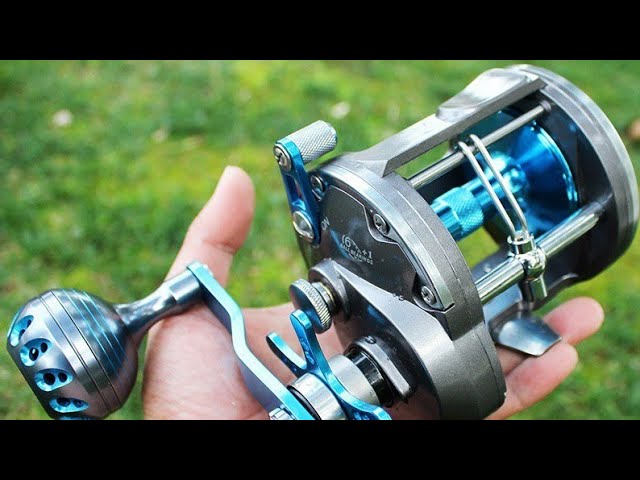 Burning Shark Trolling Reel Saltwater Level Wind Reels, Drag Reels Boat Fishing  Ocean Fishing for Sea Bass Grouper Salmon : : Home & Kitchen