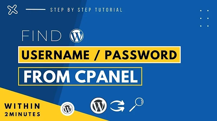 How To Find WordPress Username And Password In Cpanel 2025 | Reset or Change WordPress Password