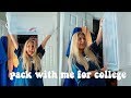 pack with me for college ft. mental breakdown