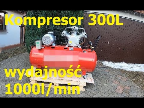 Sand blasting compressor test 800l / min - YouTube
