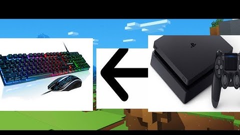 How to play on keyboard and mouse PS4 Minecraft