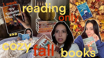 reading ONLY fall books for a week 🐻🧶 | a very cozy reading vlog!