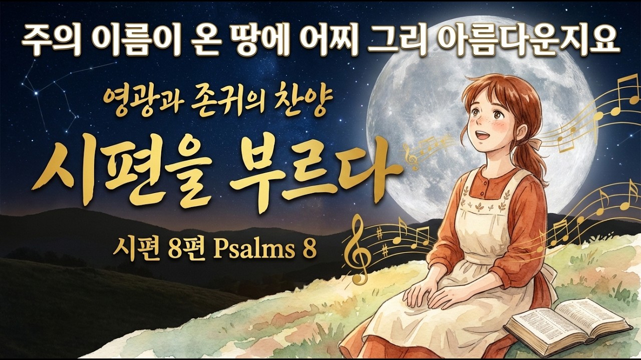 시편 8편 찬양 모음 |  주의 이름이 온 땅에 어찌 그리 아름다운지요 | 영광과 존귀의 찬양