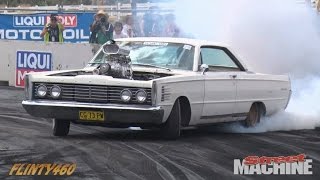 Supercharged Ford Mercury Burnout At Summernats 29