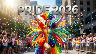 Totally Naked Man! Pride Parade🏳️‍🌈 ( at minute 3:30–3:40 )