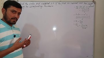 The simple and weighted A.M for first n-natural numbers,The weights being the corresponding numbers.