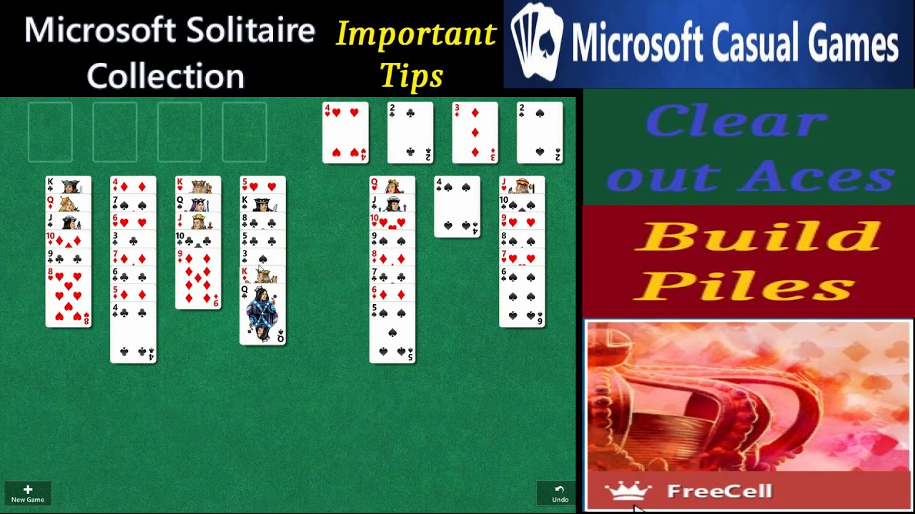 How to Win at Freecell Solitaire Every Time on Expert Mode - Fundamental  Strategy Tutorial from free freecell solitaire green felt online Watch  Video 