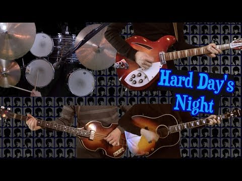 a-hard-day's-night---guitar,-bass,-drums-and-piano-cover
