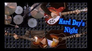 A Hard Day's Night - Guitar, Bass, Drums and Piano Cover chords