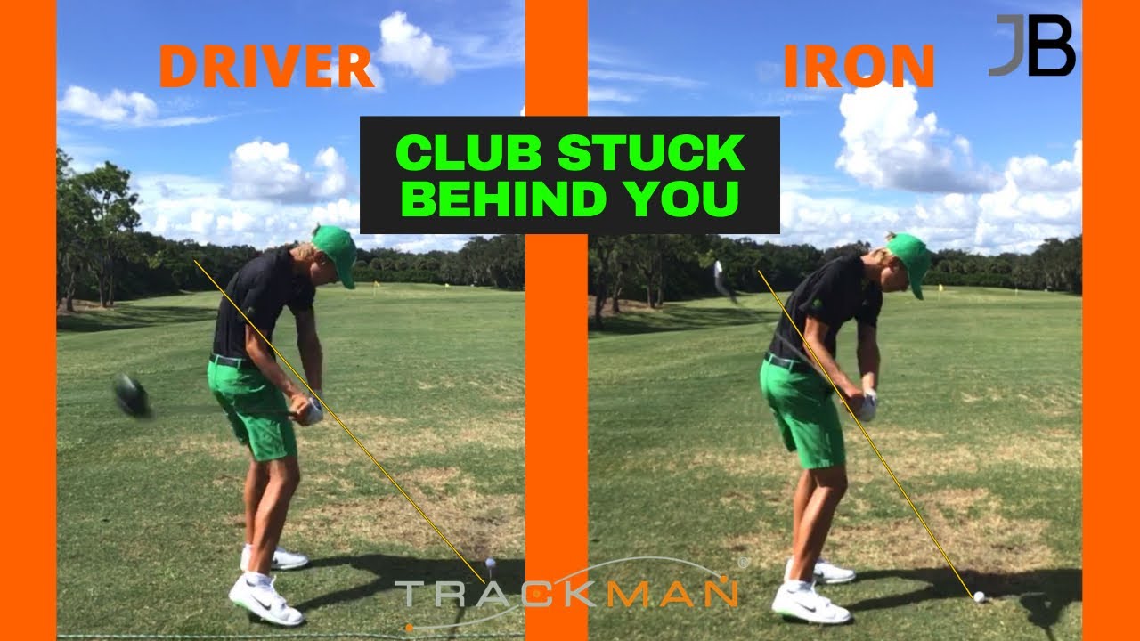 CLUB STUCK BEHIND YOU | How to get the golf club more in front of you ...