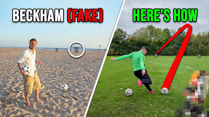 Beckham FAKED this trick shot!!! HERE'S HOW!!!