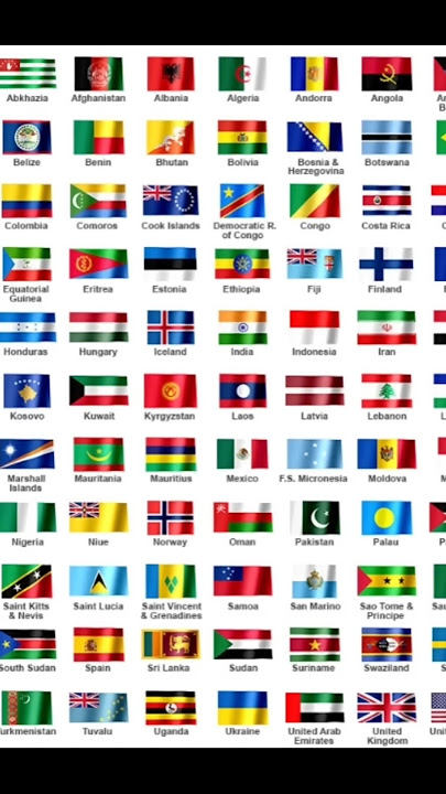 All countries flag -World flags  #shorts #education #country