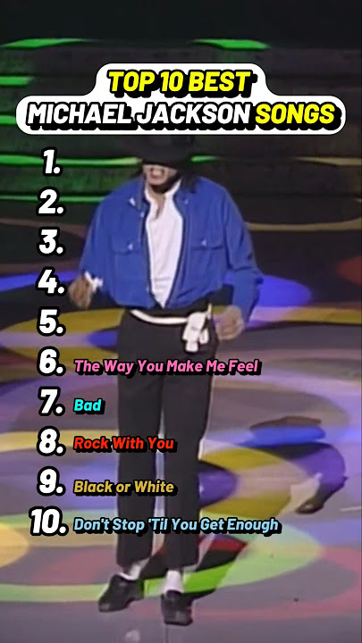 Top 10 best Michael Jackson songs #MichaelJackson #kingofpop #pop