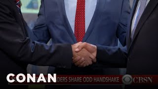 Justin Trudeau's Awkward Handshake Was Worse Than You Thought | CONAN on TBS