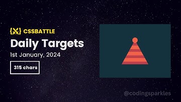 CSS Battle Daily Targets | 1st Jan, 2024 | Solution