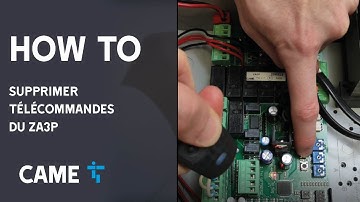 HOW TO: Comment supprimer télécommandes du ZA3P