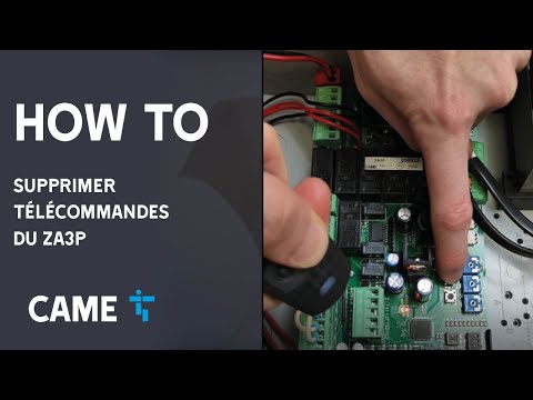 HOW TO: Comment supprimer télécommandes du ZA3P