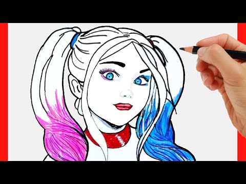 HOW TO DRAW HARLEY QUINN