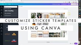 Customize Planner Sticker Templates Using Canva // Print then Cut Stickers With Cricut Explore