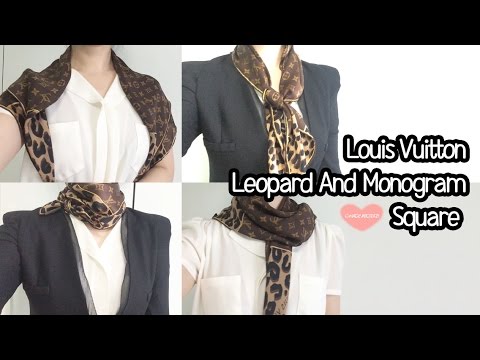 Monogrammed Leopard Scarf